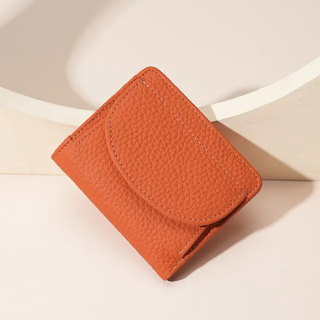 Women's Leather Purse Japanese Style Orange - Shop at LoveMi