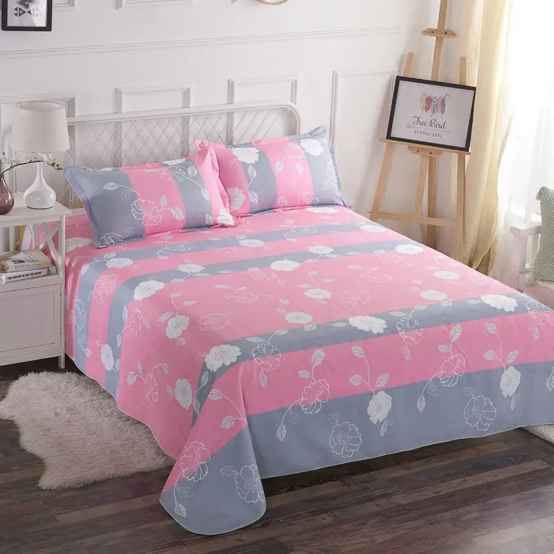 Single Double Bed Cartoon Bed Sheets Piece