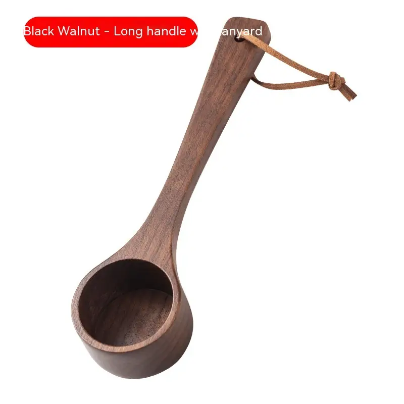 Black Walnut Wooden Long And Short Handle Coffee Spoon