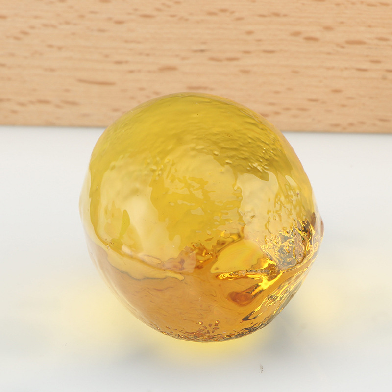 Simulation Fruit Lemon Citrus Crystal Ornament Craft