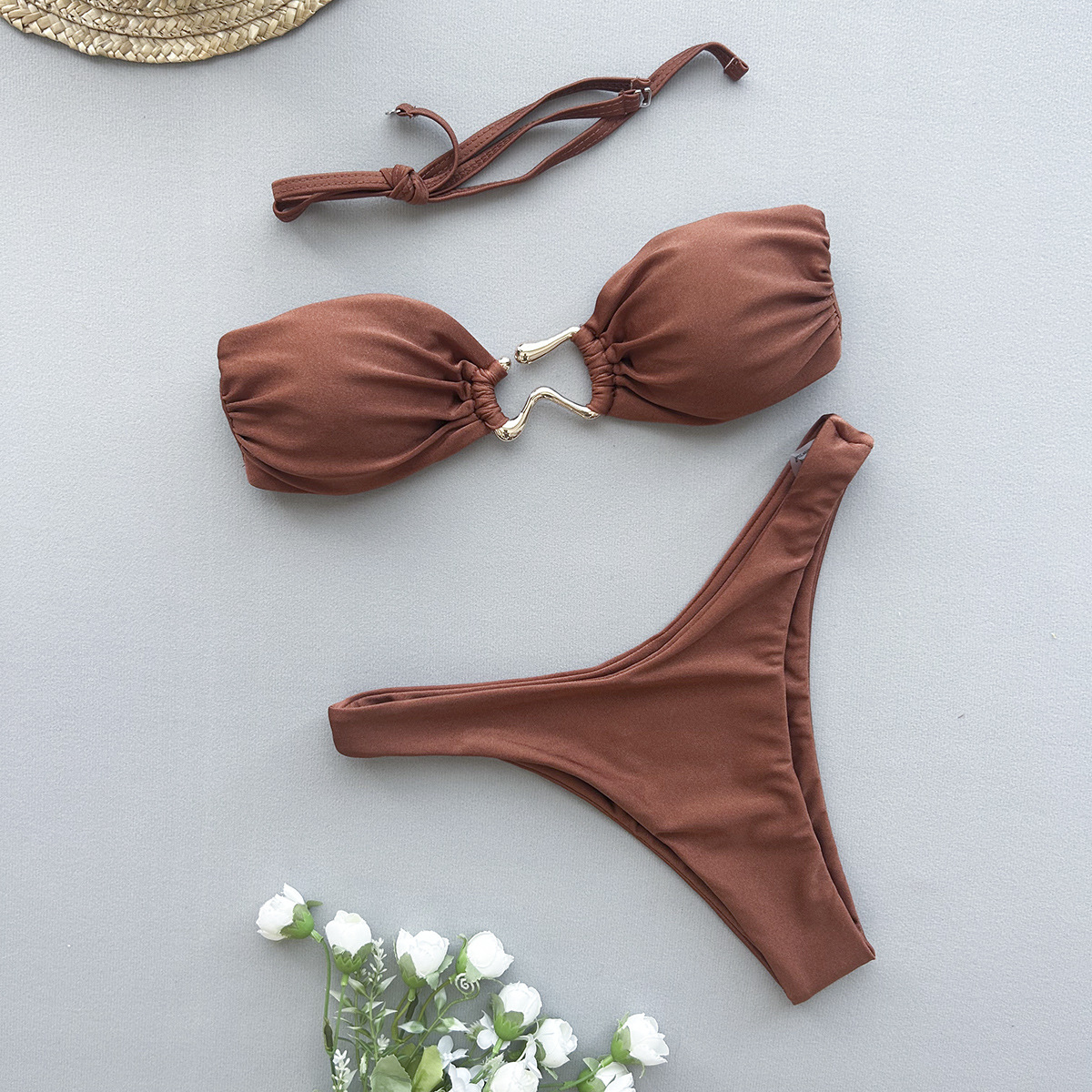 Title 13, Bikini Tube Top Split Costume da bagno da donna