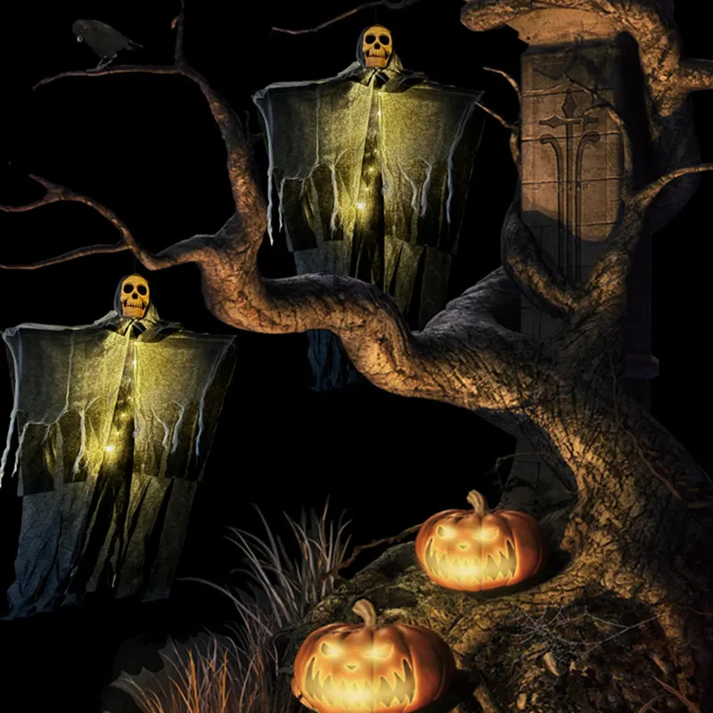 Halloween Decorations Horror Hanging Ghost Skull Skeleton Prop Perfect For Home Outdoor Yard Party Supplies Festival Decorations – image 7