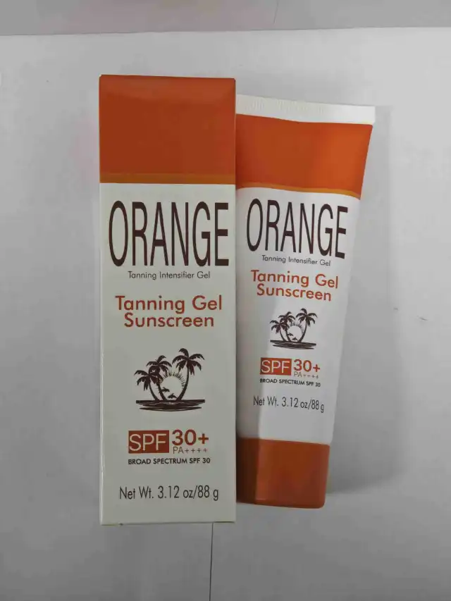 Sun Tanning Protective Black Natural Wheat Skin Moisturizing Isolation UV Body Protective Gel Orange - Shop at LoveMi