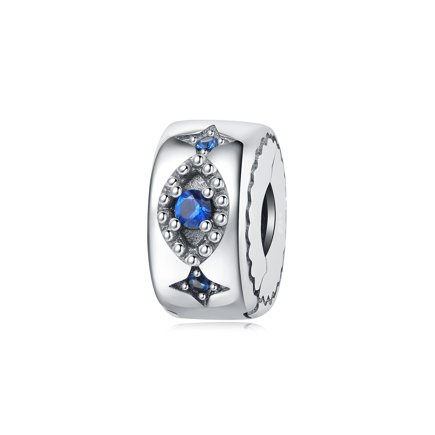 Silver-Plated Cross Charm Connector, picture 2 of 8