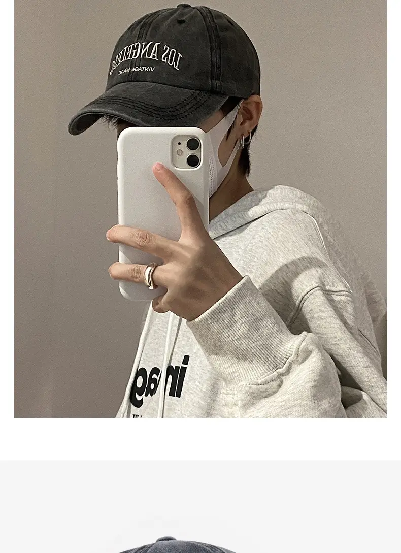 Washed Hat Men Fashion Brands Duck Tongue