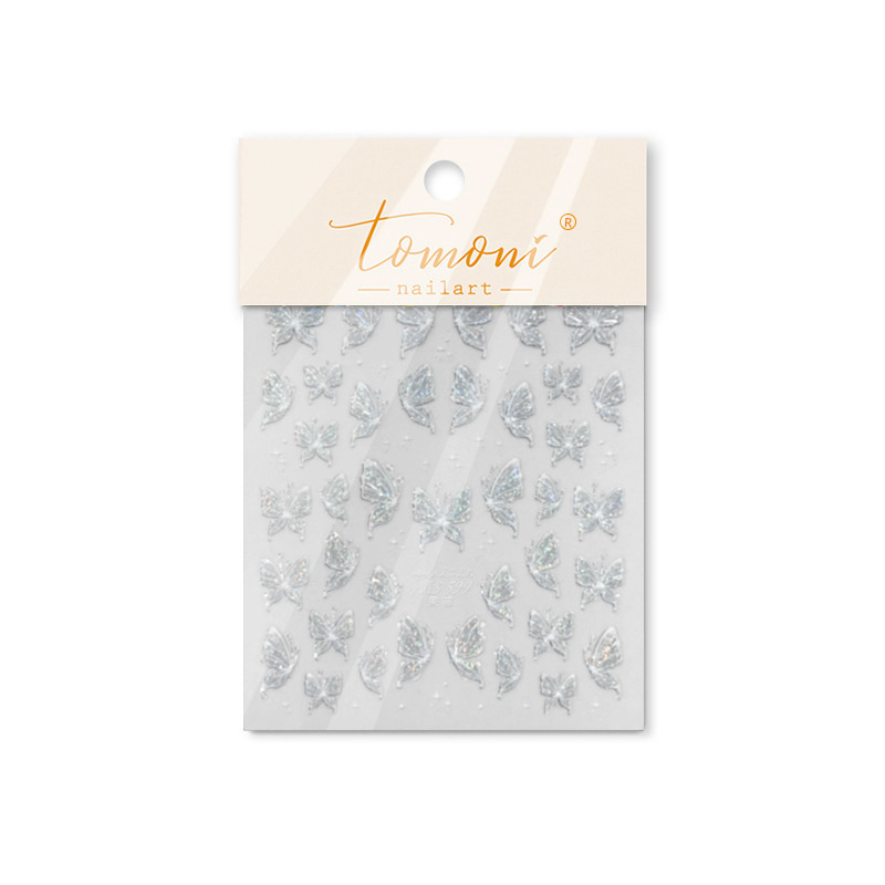 Jelly Manicure Streamer Rose Butterfly Decorative Sticker 6