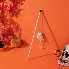 Cute Pumpkin Halloween Cat Teaser - Elf Cat Teaser - View 1