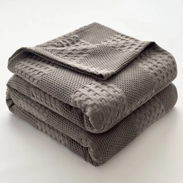 Cotton Gauze Blanket Towel Blanket Cotton Summer Lolo Dark Gray - Shop at LoveMi