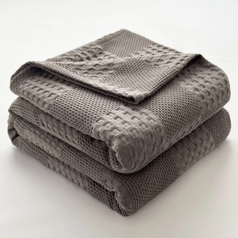 Cotton Gauze Blanket Towel Blanket Cotton Summer - Lolo Dark Gray