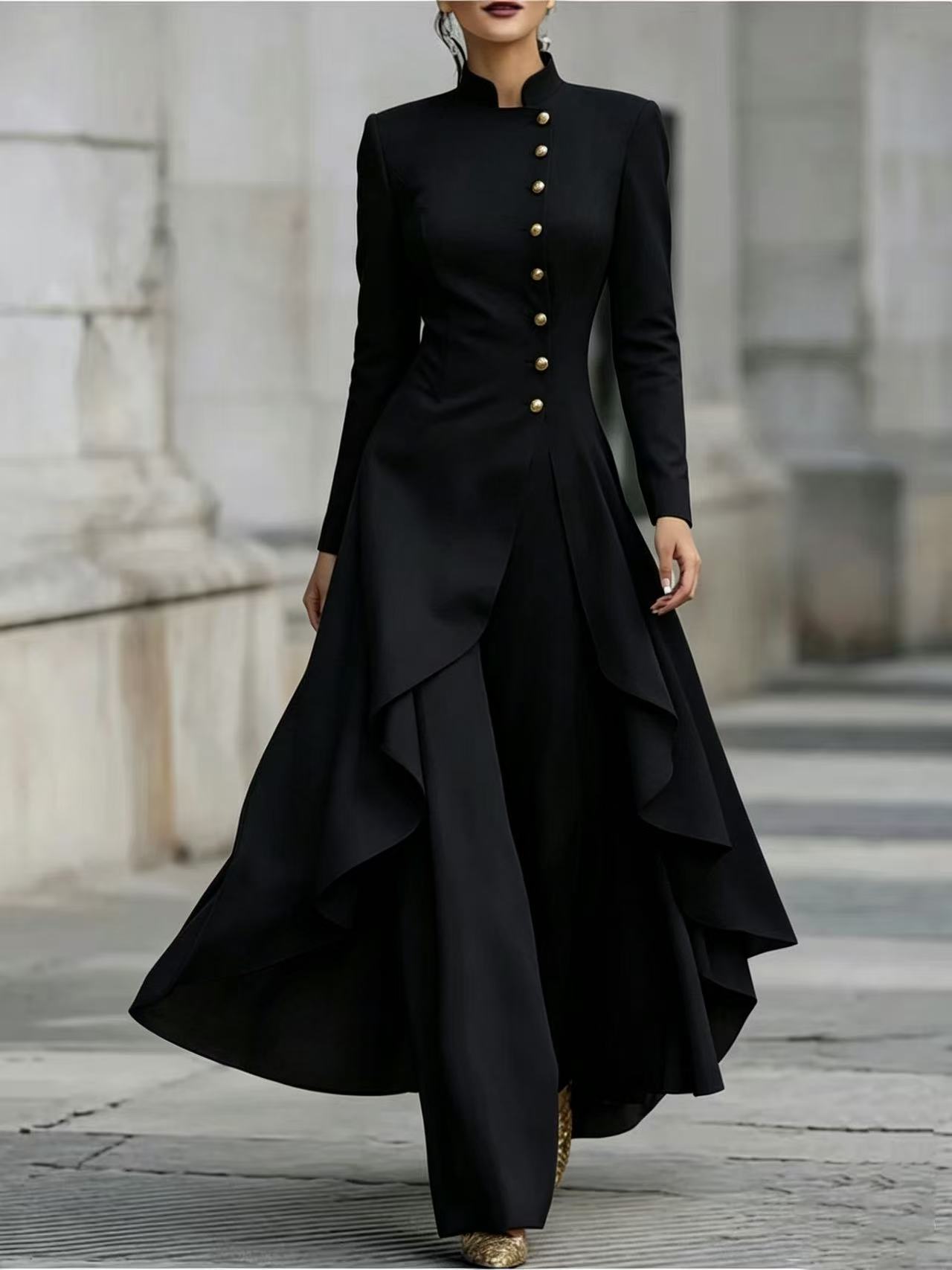 Fashionable Solid-color Belted Suit Set For Women 10