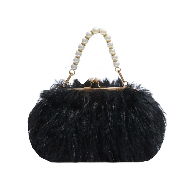 Plush Bag Sweet Girl Portable Black - Shop at LoveMi