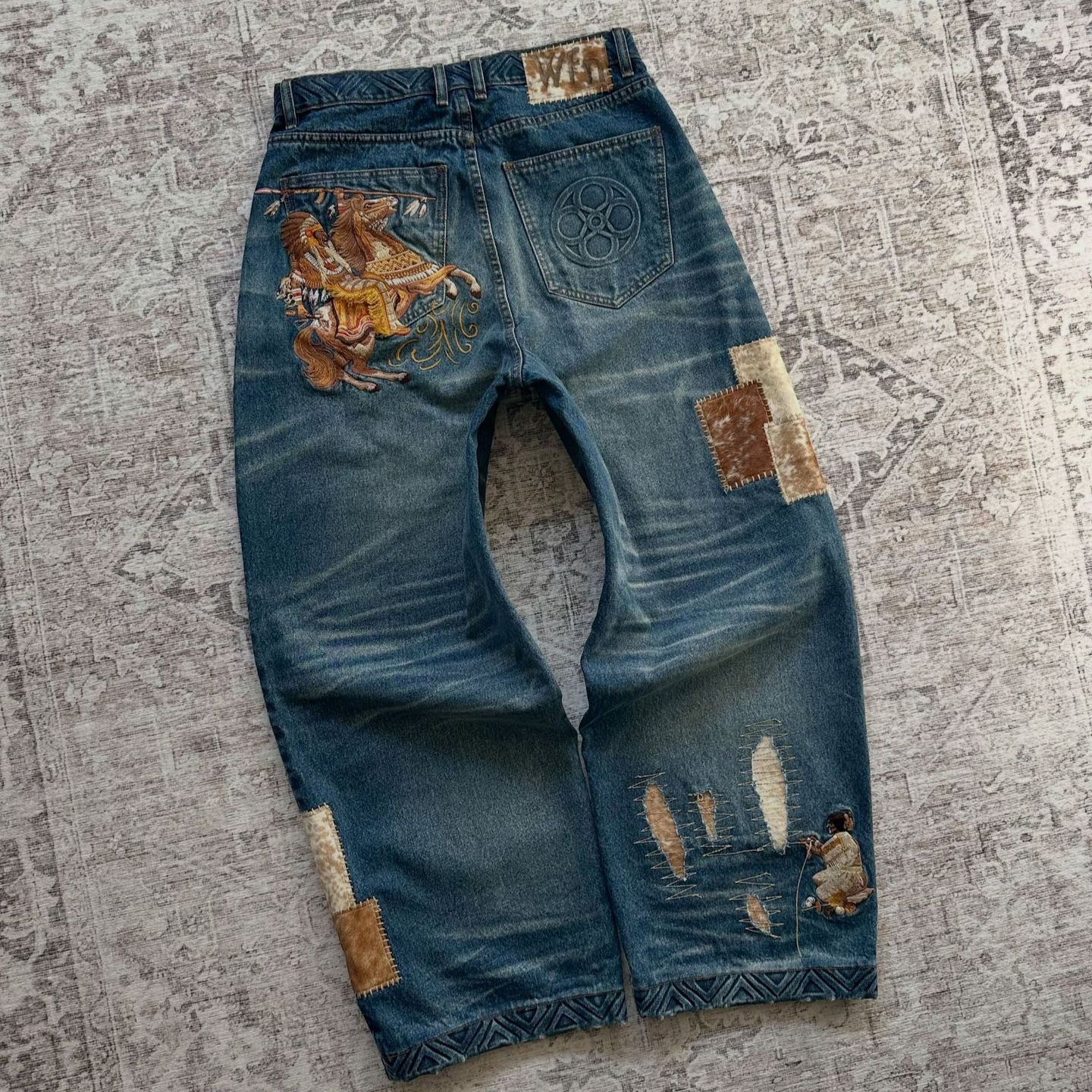 Rodeo Patchwork Jean detail