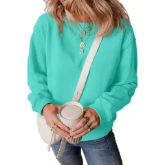 New Pure Color Minimal Versatile Pullover Sweater For Women - Lc25317289P504 Color-L - View 1