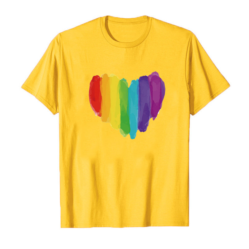 European And American Valentine's Day Love Women's Printed Wear Short Sleeve T-shirt Top