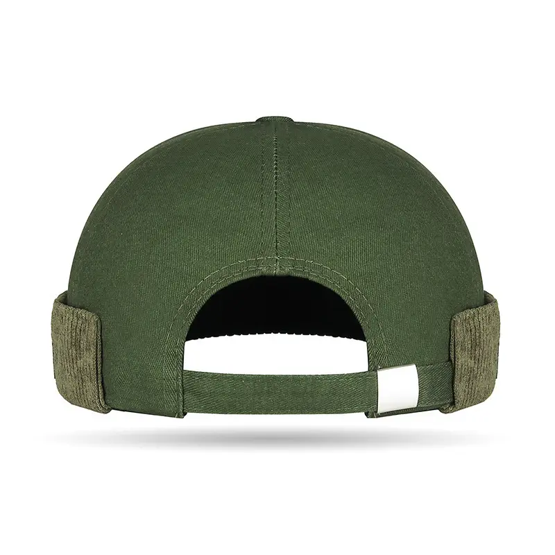 Color-block Patchwork Corduroy Casual Cap