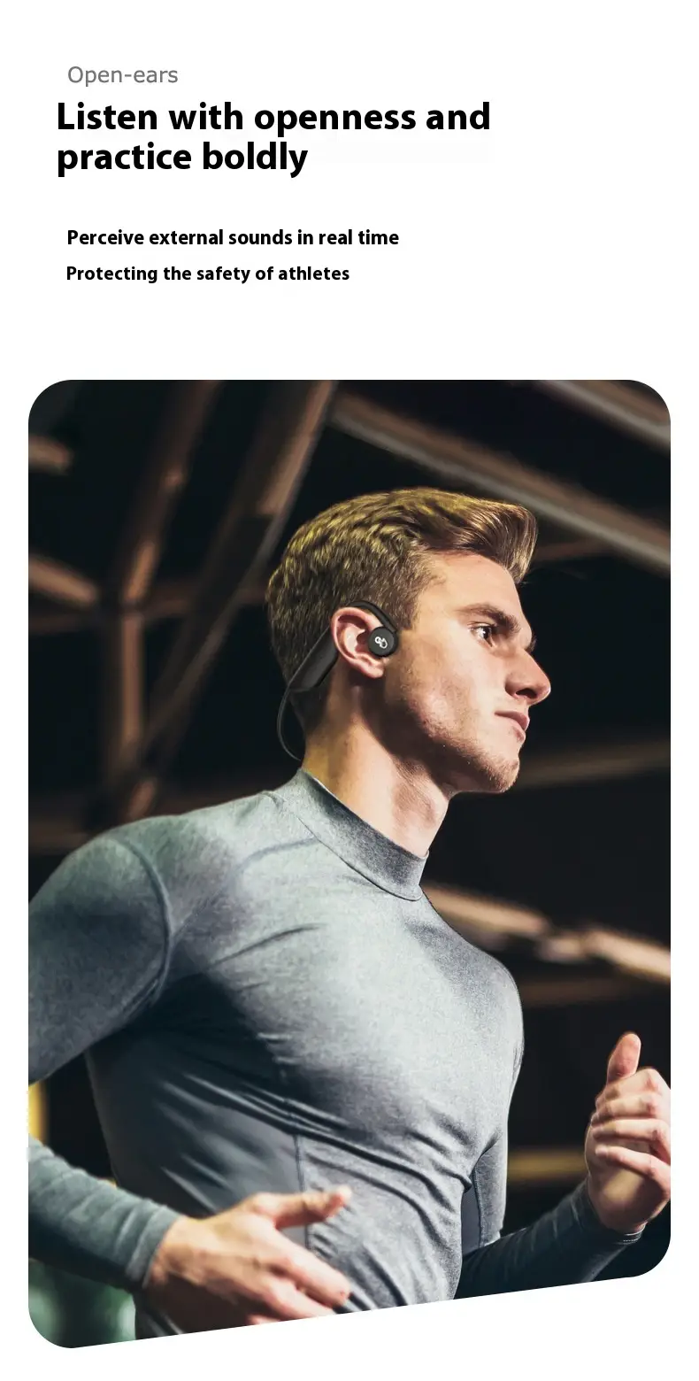 Wireless Sports Non-entry Otica Sensor Neck-mounted Bluetooth Headset