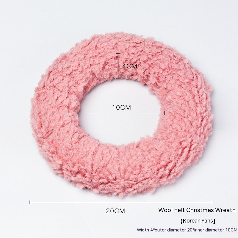 Wool Felt Garland Nude Pink