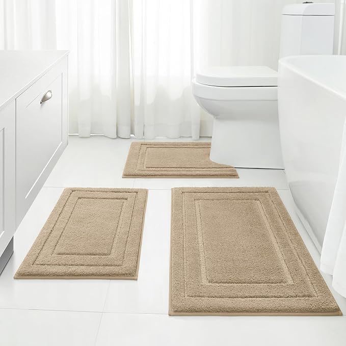 Solid-color Non-slip Bathroom Rug For Home Use
