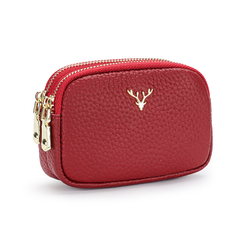 Women's Genuine Leather Coin Purse Petite Cute And Handheld Mini Size - Image 5