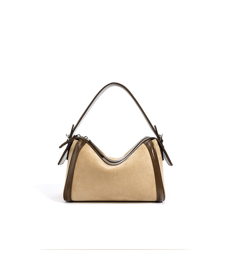 Textured leather pillow bag
