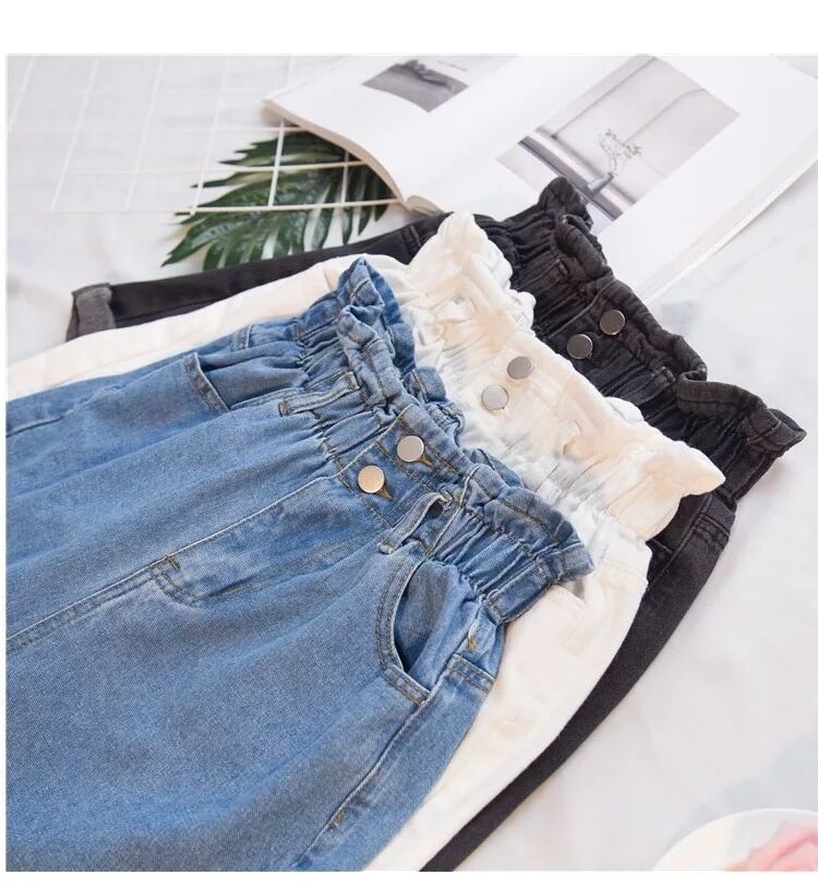 Title 4, High Waist Denim Shorts für Damen, lockerer Sch...