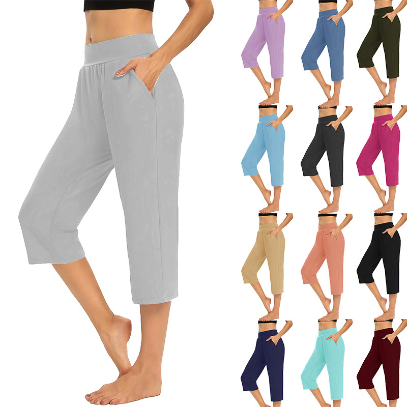 Loose-fit, Stretchy Sports Casual Pants With Pockets