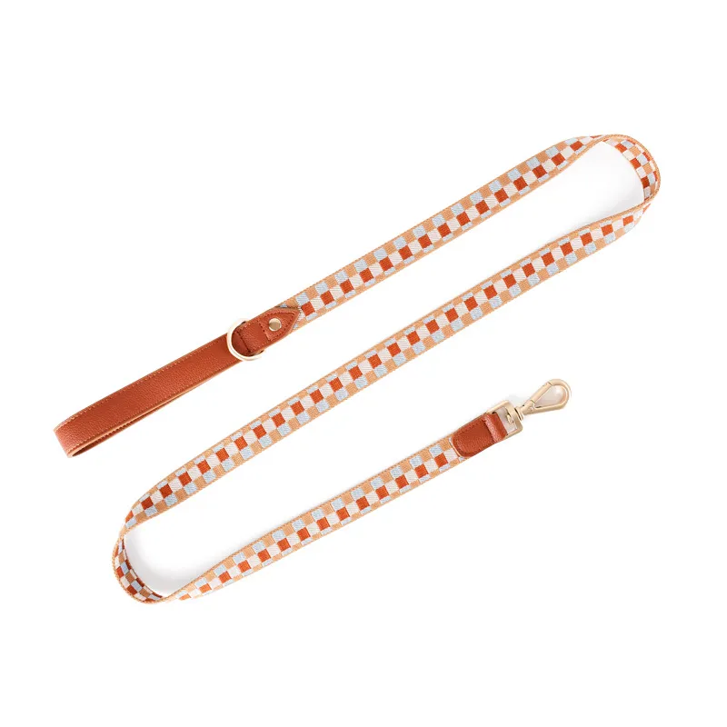 I-shaped Pet Chest Harness Traction Rope - Hand Holding Rope Brown