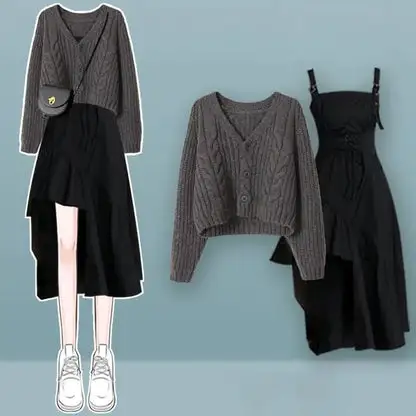 New Style Thick Sweater Cardigan For Women Slimming All matching C 2Xl - Shop at LoveMi