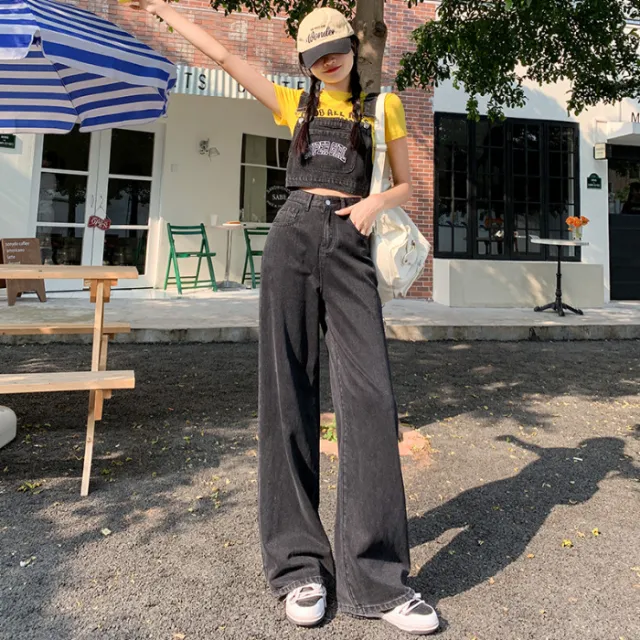 Vest Personalized And Slim looking High Waist Wide Leg Pants Suit Black - Shop at LoveMi