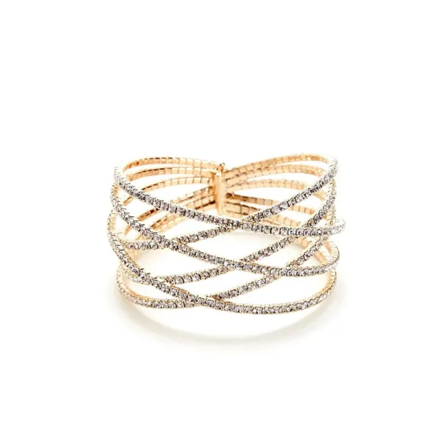 Retro Cross Wristband Bracelet Gold - Shop at LoveMi