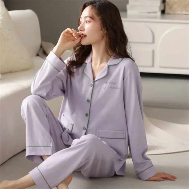 Women's Cotton Pajamas Can Be Worn Outside In Spring And Autumn 247 Style Xxxl - Shop at LoveMi