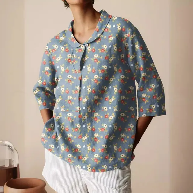 Autumn New Retro Slub Linen Shirt Casual 13 Models M - Shop at LoveMi