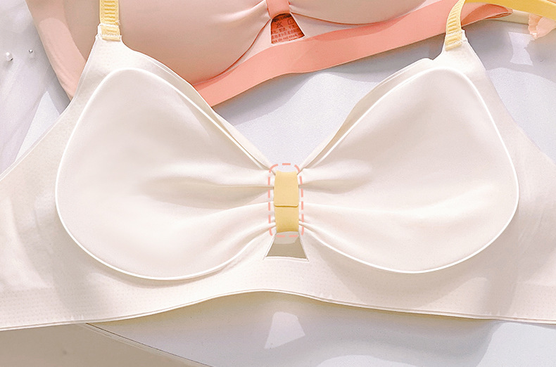 Title 2, Summer Thin Sweet Bow Small Chest Push Up Bra S...