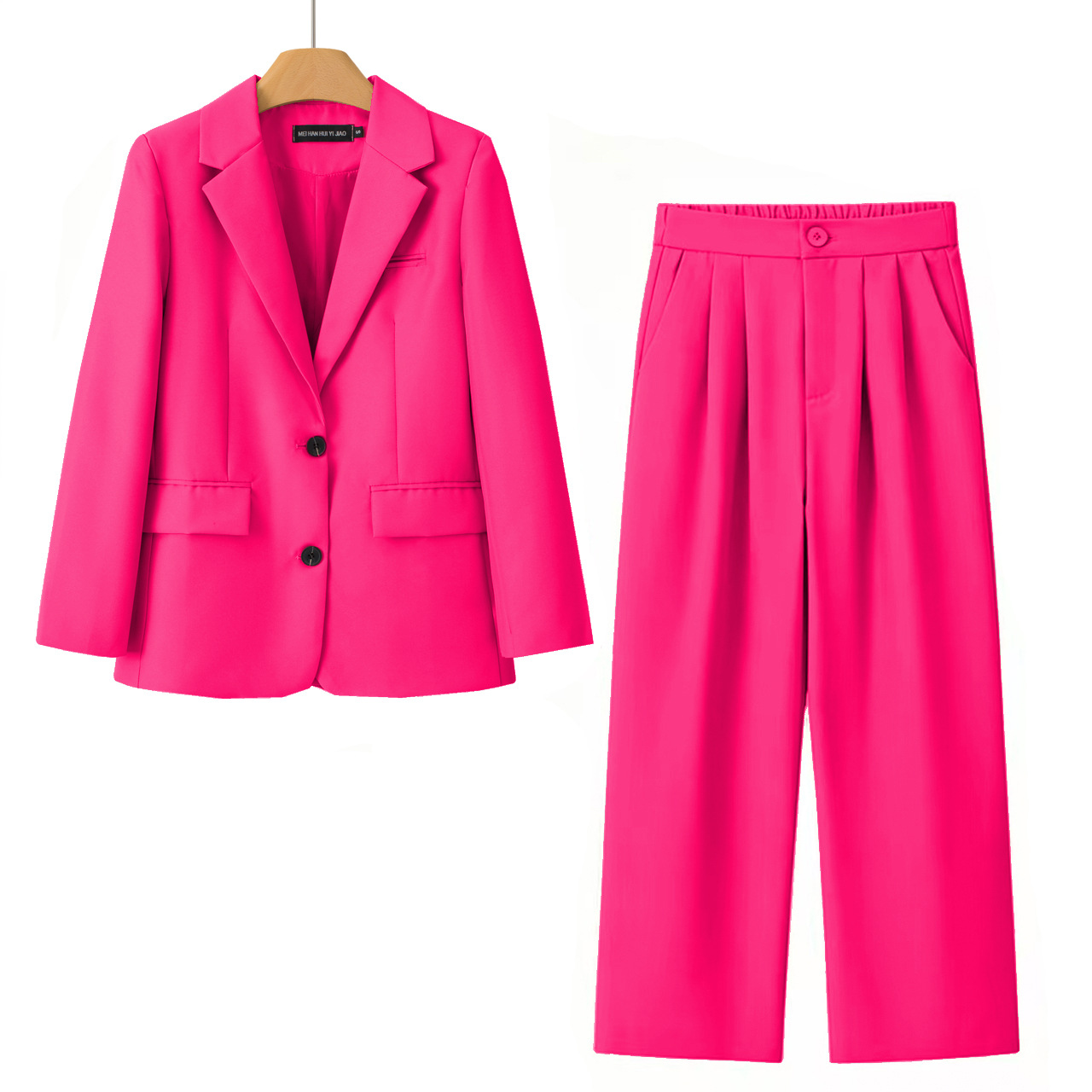 Womens Casual Suit Pants Two-Piece Set 6