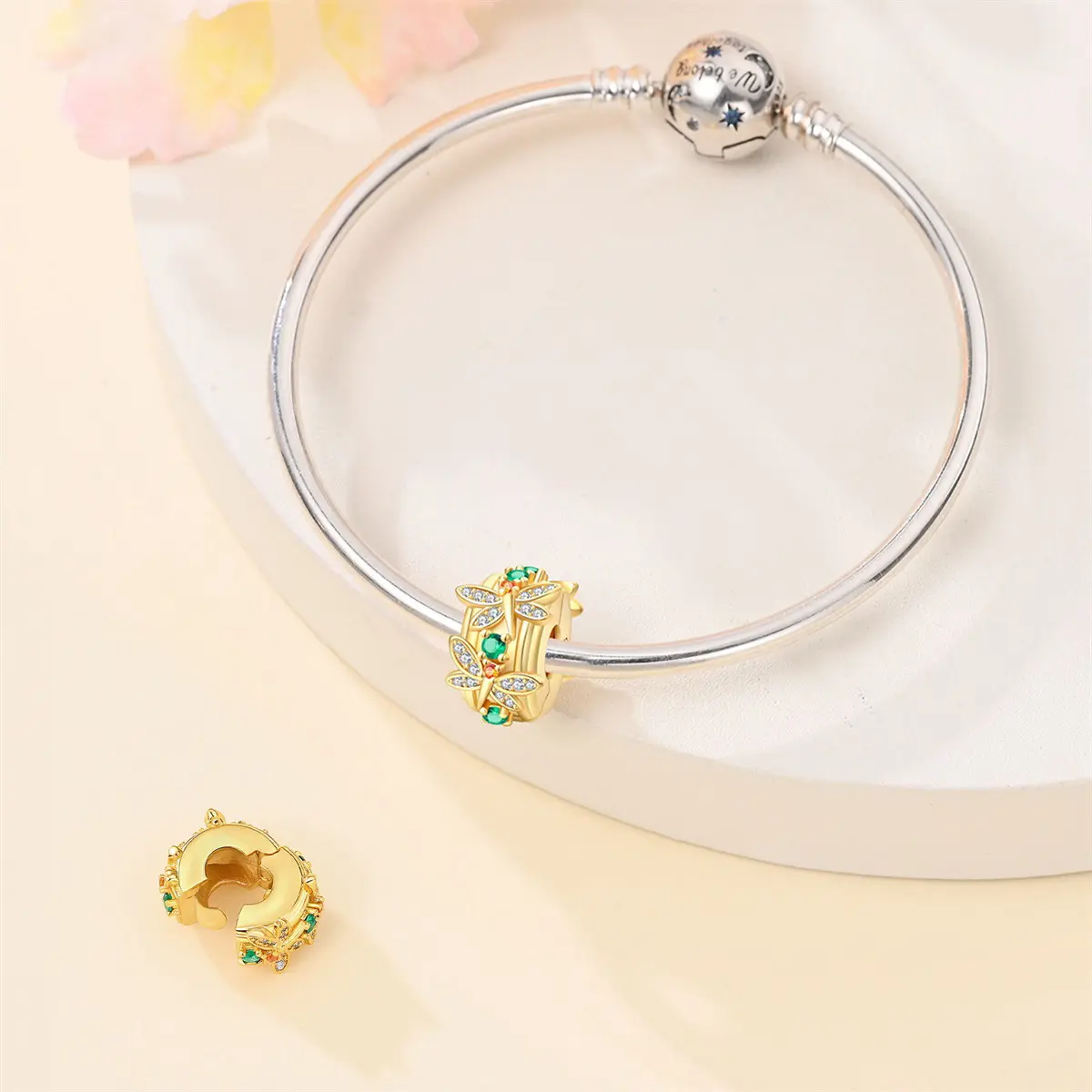 Personalized Golden All Matching DIY Bracelet Beads