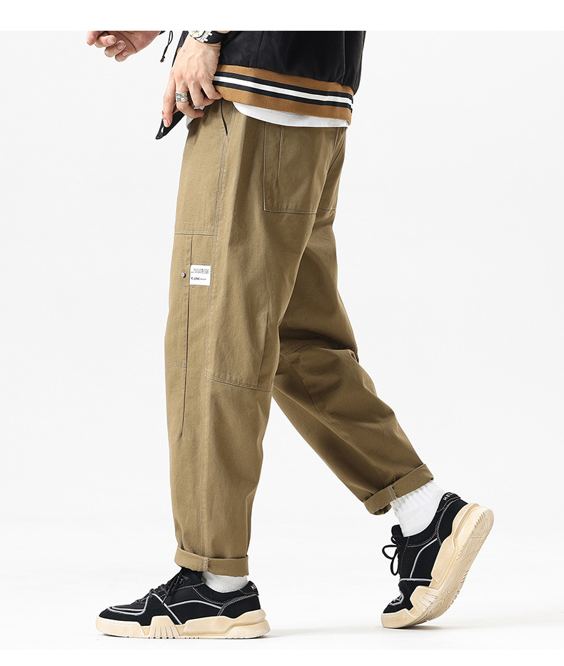 Casual Pants Loose Straight Mountain Overalls