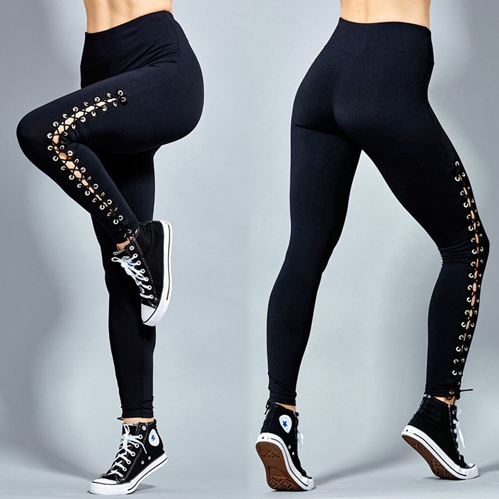 Title 4, Stretchy Plus Size Ripped Leggings for Women. C...