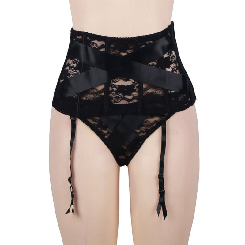 Title 6, Mesh high waist lace Garter straps