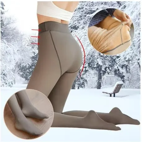 Elastic High Waist Base Thick Elastic Warm keeping Pants Gray - Shop at LoveMi