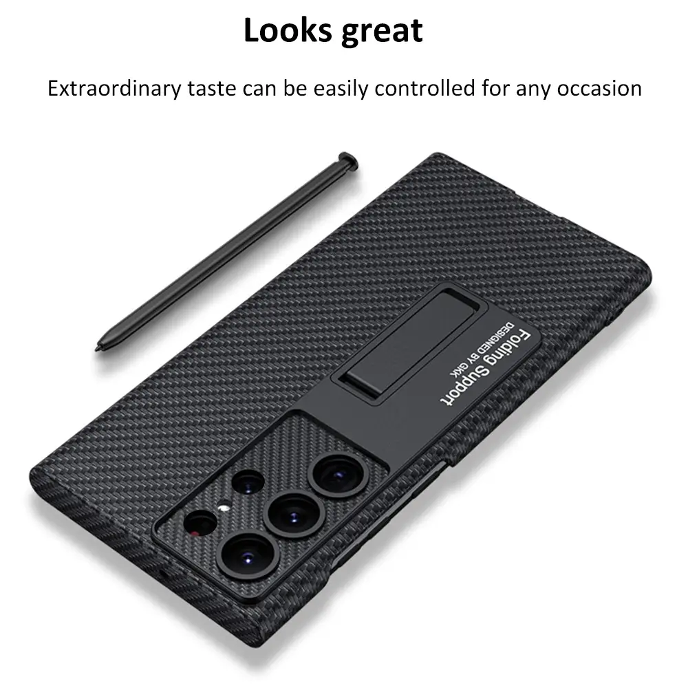 Creative All-in-One Precision Hole Anti-Drop Leather Phone Case