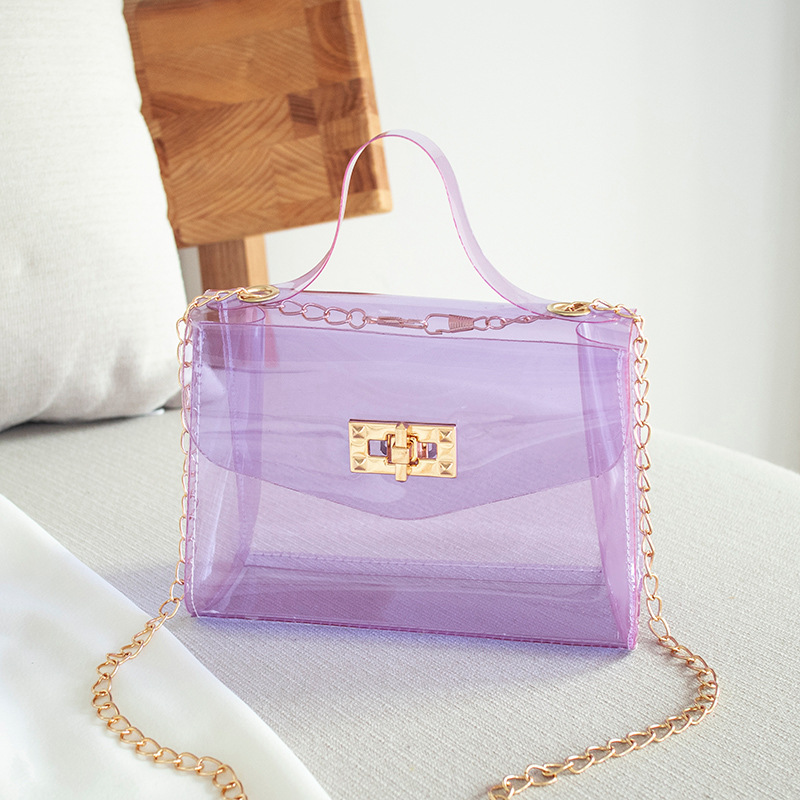 Korean Style Fashion Mini Transparent Crossbody Small Square Bag