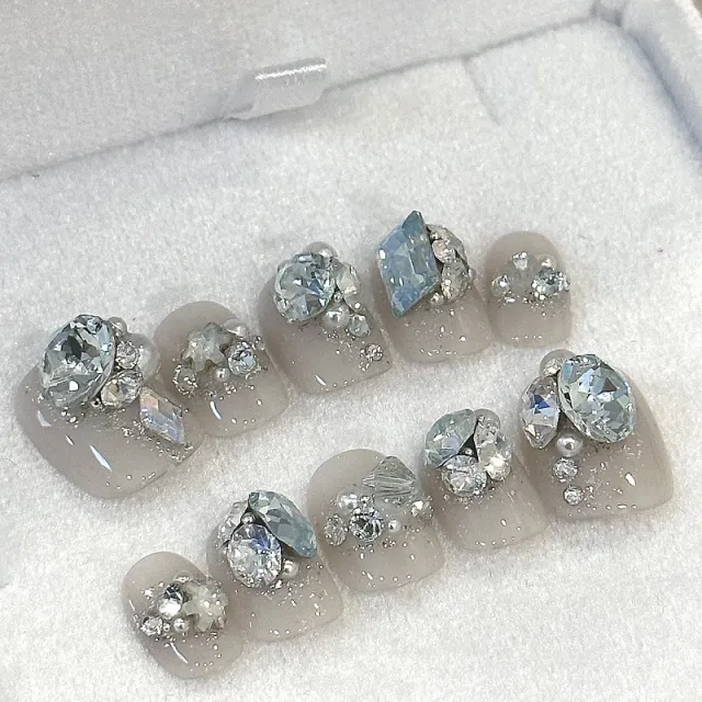 Handmade Wear Summer Cool Wear Nail Tip Customization As Shown In The Picture - Shop at LoveMi