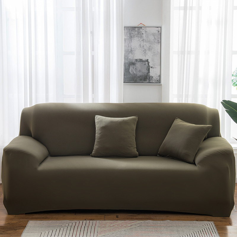 Simple Versatile Solid-color Stretch Sofa Cover For Home Use