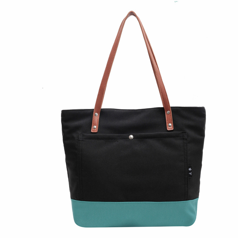 Canvas Contrast Shoulder Bag, picture 2 of 8