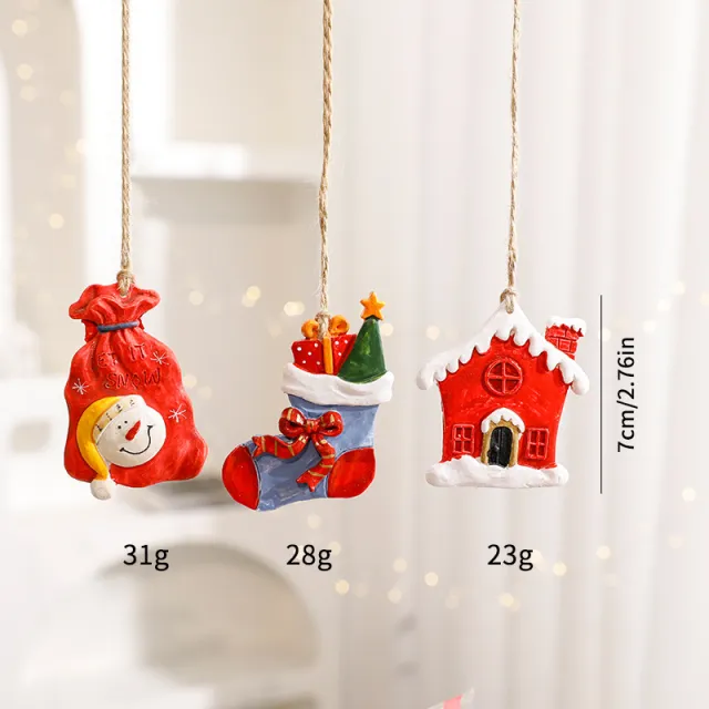 Christmas Decorations Cartoon Elk Ornaments Set 1 - Shop at LoveMi
