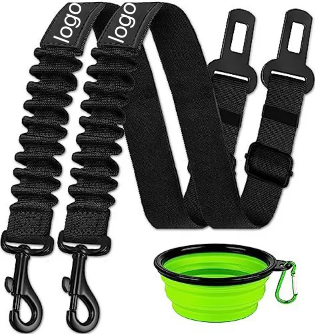 Pet Seat Belt Car Dog Explosion proof Hand Holding Rope Black 1Pcs - Shop at LoveMi
