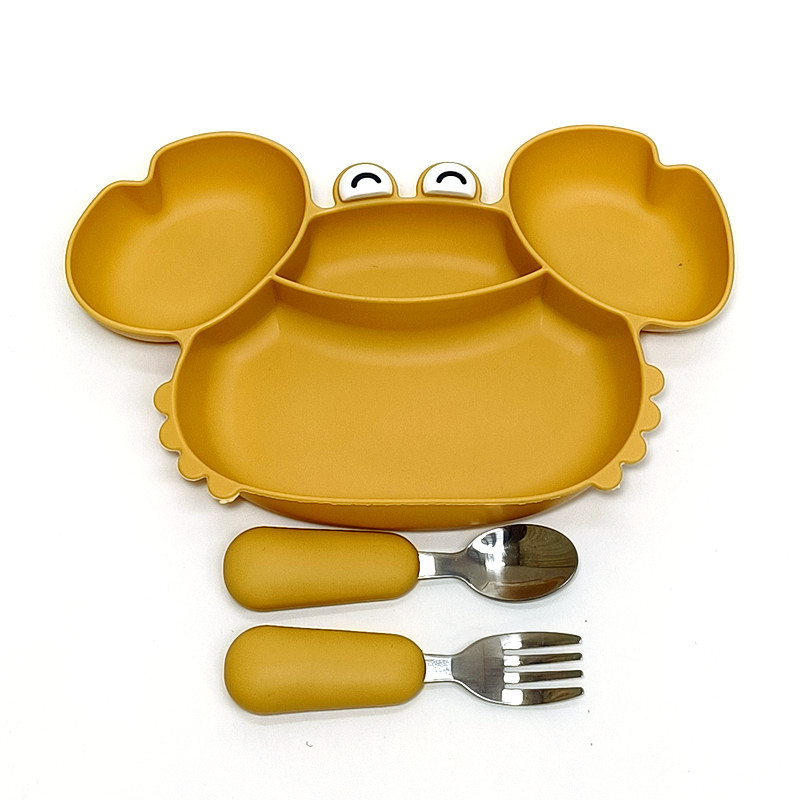 All-in-one Compartmented Feeding Tray For Baby Food