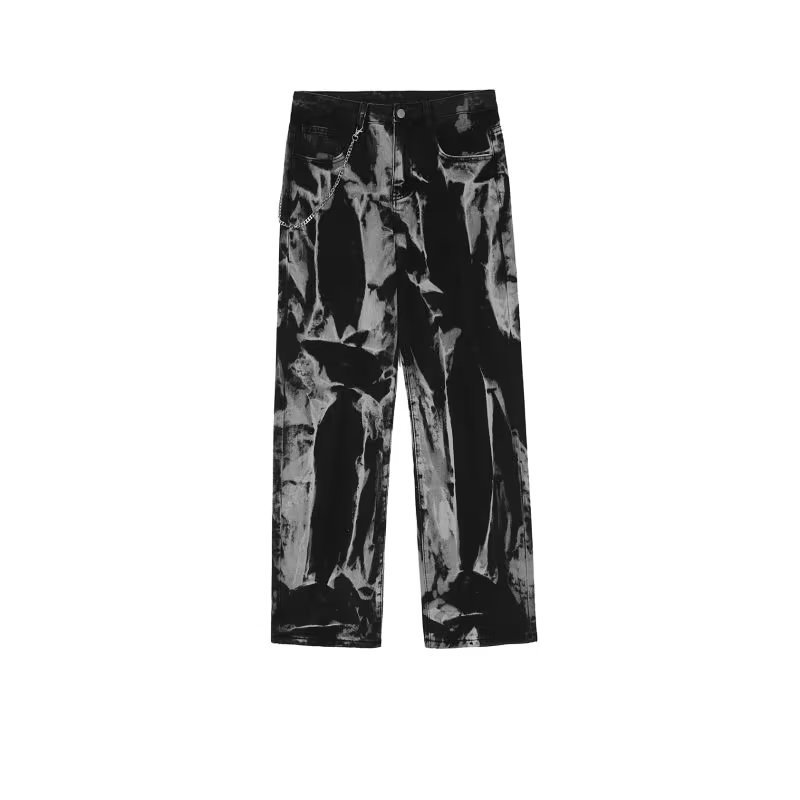 Men's And Women's Fashion Retro Tie-dyed Jeans