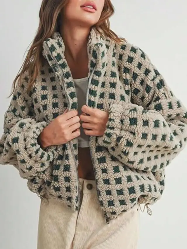 New Fashion Casual Loose Women's Coat Apricot - Shop at LoveMi