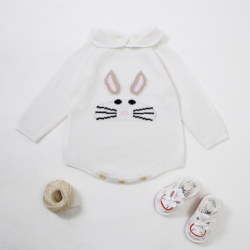 Title 4, European and American Knitted Romper Baby Cute ...